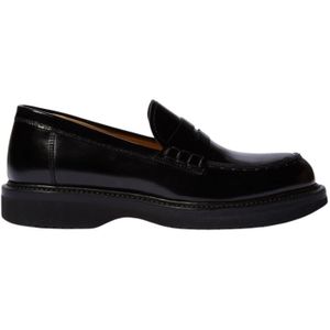 Scarosso, Handgemaakte Italiaanse Michelle Loafers Zwart, Dames, Maat:40 EU