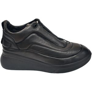 Högl, Gewatteerde Zwarte Sneakers Zwart, Dames, Maat:39 1/2 EU