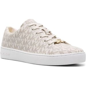 Michael Kors, Schoenen, Dames, Beige, 40 EU, Beige Vetersneakers