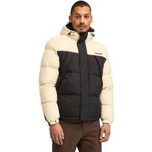 Timberland, Jassen, Heren, Beige, 2Xl, Nylon, Beige Waterafstotende Heren Gewatteerde Jas