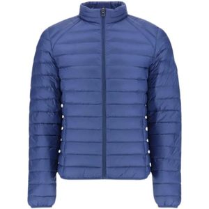 Jott, Donkerblauwe Mat Down Jacket Blauw, Heren, Maat:S