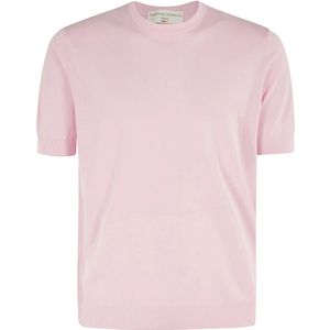 Filippo De Laurentiis, Tops, Heren, Roze, XL, Delave Crepe Kraag Shirt