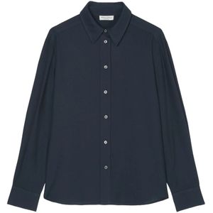 Marc O'Polo, Normale blouse Blauw, Dames, Maat:2XS