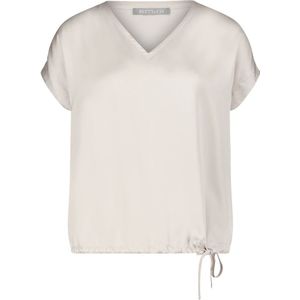 Betty & Co, Blouses & Shirts, Dames, Beige, L, Casual trekkoord blouse