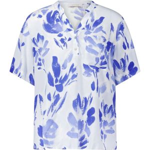 Rich & Royal, Blouses & Shirts, Dames, Veelkleurig, S, Bloemenprint korte mouw blouse