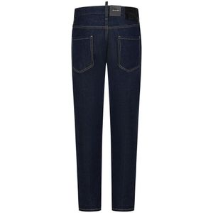 Dsquared2, Jeans, Heren, Blauw, 3Xl, Katoen, Blauwe Slim Fit Jeans Simply Washed