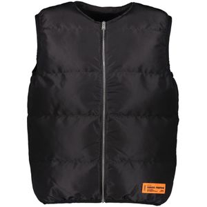 Heron Preston, Jassen, Heren, Zwart, L, Polyester, Field Vest met volledige rits