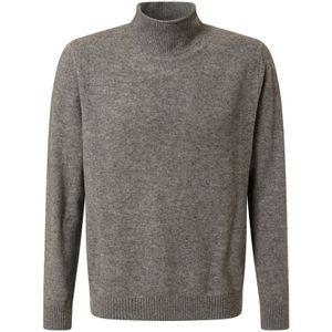 Baldessarini, Truien, Heren, Grijs, S, Kantor Opstaande Kraag Sweater