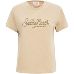 MC2 Saint Barth, Tops, Dames, Beige, M, Stijlvolle T-shirts en Polos