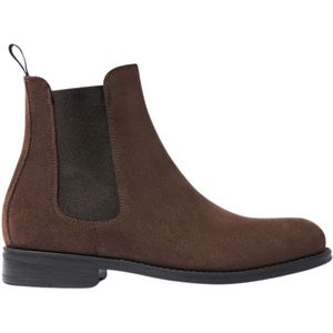 Scarosso, Tapered Chelsea Boot met rubberen zool Bruin, Dames, Maat:37 EU