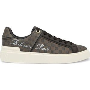 Balmain, Schoenen, Dames, Bruin, 41 EU, Sneakers