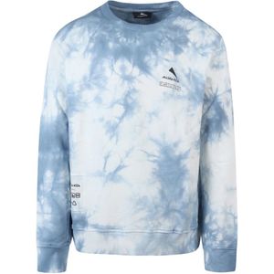 Mauna Kea, Tie Dye Katoenen Sweatshirt Blauw, Heren, Maat:M