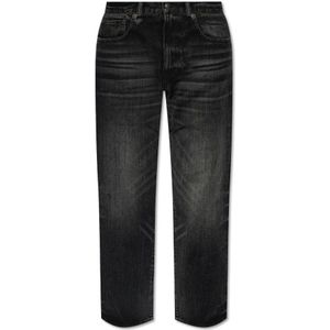 R13, Jeans, Dames, Zwart, W28, Jeans met vintage-effect