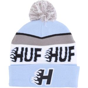 Huf, Enforcer Pom Beanie in Lichtblauw Blauw, Heren, Maat:ONE Size