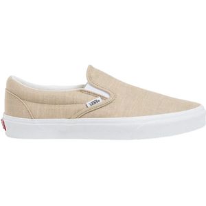 Vans, Schoenen, Heren, Bruin, 41 EU, Linnen, Klassieke Slip-On Zomer Linnen Schoenen