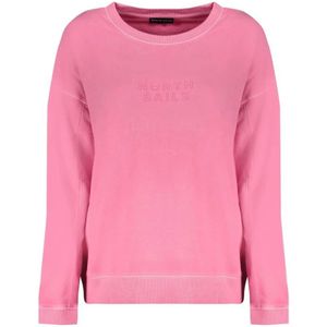 North Sails, Sweatshirts & Hoodies, Dames, Roze, S, Katoen, Roze Crew Neck Katoenen Trui