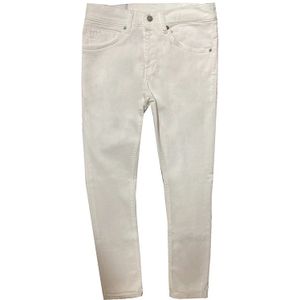 Dondup, Jeans, Heren, Wit, W40, Katoen, Slim-Fit Stretch Witte Jeans
