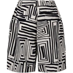 Fynch-Hatton, Korte broeken, Dames, Zwart, M, Linnen, Linnen Maze Shorts