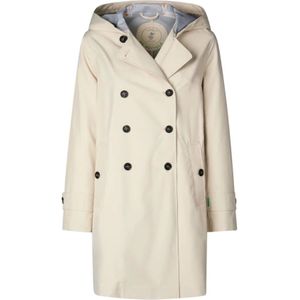 Save The Duck, Mantels, Dames, Beige, L, Polyester, Strand Beige Trenchcoat