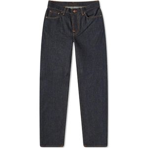 Nudie Jeans, Jeans Grim Tim Dry True Blauw, Heren, Maat:W33