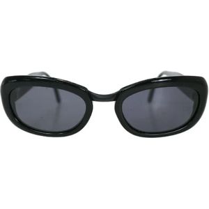 Fendi Vintage, Pre-owned, Dames, Zwart, ONE Size, Pre-owned Plastic sunglasses