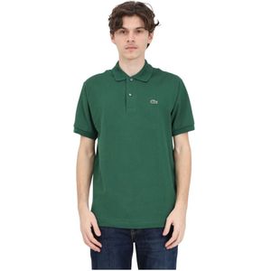 Lacoste, Donkergroen Polo Shirt met Krokodil Logo Patch Groen, Heren, Maat:XL