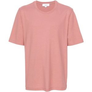 Lardini, Tops, Heren, Roze, L, Katoen, Roze Katoenen T-shirt Lichtgewicht Jersey