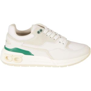 Salvatore Ferragamo, Groene Sneakers voor Mannen Veelkleurig, Heren, Maat:38 1/2 EU