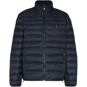 Polo Ralph Lauren, Jassen, Heren, Blauw, L, Nylon, Down Jassen