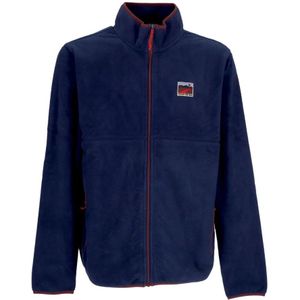 Vans, Sweatshirts & Hoodies, Heren, Blauw, L, Polyester, Blauwe Outdoor Hoge Hals Sweatshirt