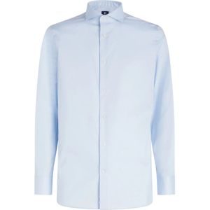 Boggi Milano, Overhemden, Heren, Blauw, M, Katoen, Regular fit pinpoint katoenen overhemd