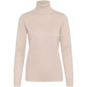 Saint Tropez, Truien, Dames, Roze, XL, Grijze Melange Rollneck Trui