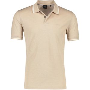 Hugo Boss, Bruine poloshirt met korte mouwen Bruin, Heren, Maat:L