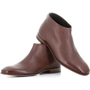 Pantanetti, Schoenen, Dames, Bruin, 37 EU, Leer, Donkerbruine Leren Laarzen