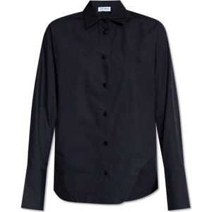 The Attico, Blouses & Shirts, Dames, Blauw, S, Katoen, ‘Eliza’ shirt
