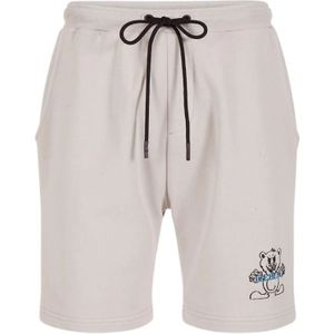 Iceberg, Korte broeken, Heren, Grijs, XL, Katoen, Bermuda shorts met cartoon logo