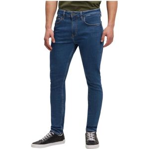 Guess, Jeans, Heren, Blauw, W32, Denim, Slim-fit Denim Broek