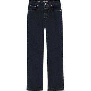 Closed, Comfortabele Jeans met Riemlussen en Ritssluiting Zwart, Dames, Maat:W31