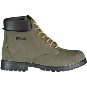 Fila, Schoenen, Heren, Groen, 43 EU, Polyester, Groene veterschoenen met contrastborduursel