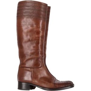 Jil Sander Pre-owned, Pre-owned, Dames, Bruin, 39 EU, Leer, Pre-owned Leather boots