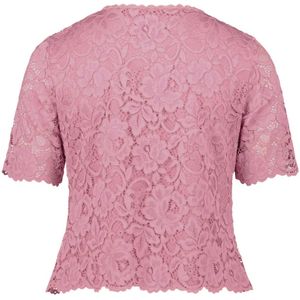 vera mont, Blouses & Shirts, Dames, Roze, 3Xl, Kanten top met strikdetail