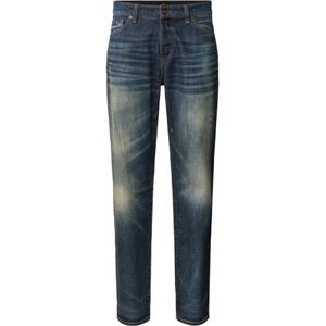 Hugo Boss, Jeans, Heren, Blauw, W30, Denim, Blauwe Denim Jeans voor Heren