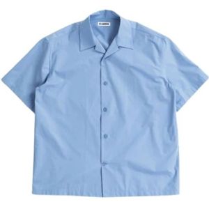 Jil Sander, Overhemden, Heren, Blauw, M, Katoen, Shirts