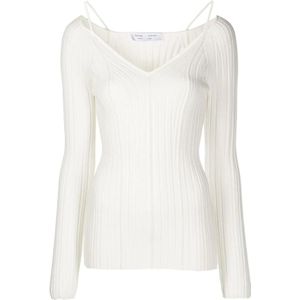 Proenza Schouler, Tops, Dames, Wit, L, Polyester, Blouses