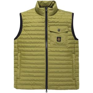 RefrigiWear, Groene Polyester Vest voor Heren Groen, Heren, Maat:2XL