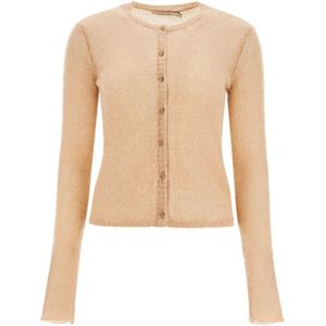 Paloma Wool, Truien, Dames, Beige, M, Alpaca Mohair Geknoopte Vest