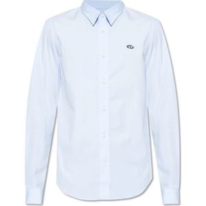 Diesel, Overhemden, Heren, Blauw, XS, Katoen, ‘S-Benny-A’ shirt