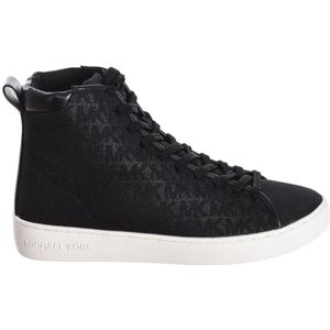 Michael Kors, Schoenen, Dames, Zwart, 37 EU, Katoen, Hooggesneden Evy Sneaker