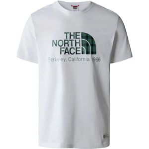 The North Face, Tops, Heren, Wit, L, Katoen, Katoenen Logo T-shirt - Wit