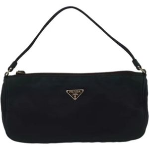 Prada Vintage, Pre-owned, Dames, Paars, ONE Size, Nylon, Pre-owned Canvas prada-bags